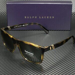 Ralph Lauren Polo Havana Green 59mm Men's Sunglasses